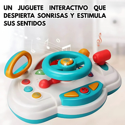 Volante Interactivo Infantil – Con Sonidos Reales y Luces LED